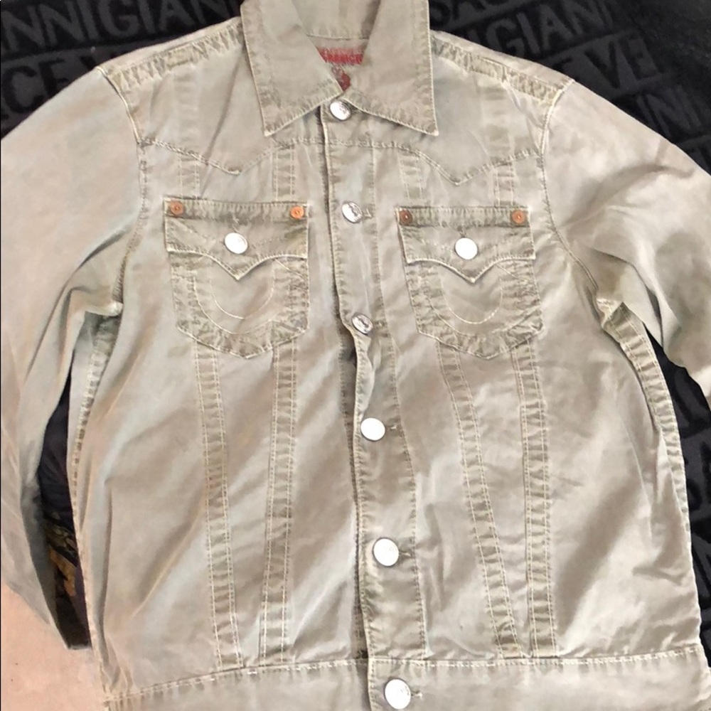 Vintage True Religion Army Green Jacket
